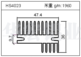 高密齒鋁型材HS4023