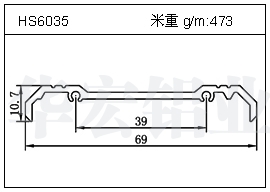 變頻器鋁型材HS6035