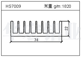 變頻器鋁型材HS7009