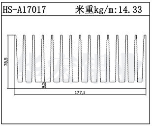 型材散熱器HS-A17017